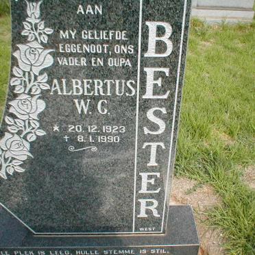 BESTER Albertus W.C. 1923-1990