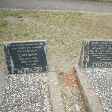 BEIROWSKI Classina W. 1906-1964 :: STRYDOM Johannes Jacobus 1935-19?4