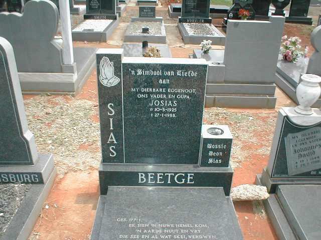 BEETGE Josias 1925-1988