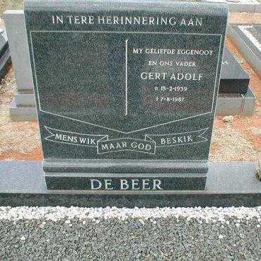 BEER Gert Adolf, de 1939-1987