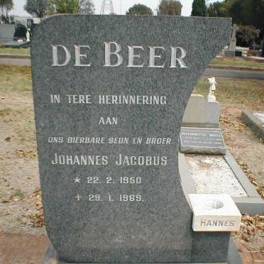 BEER  Johannes Jacobus, de  1950-1969