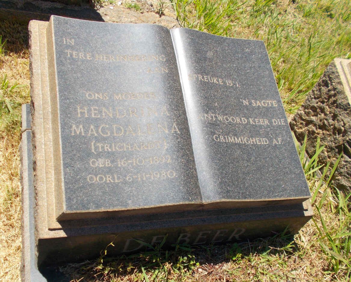 BEER  Stephanus Arnoldus, de 1882-1959 &amp; Hendrina Magdalena TRICHARDT 1892-1980