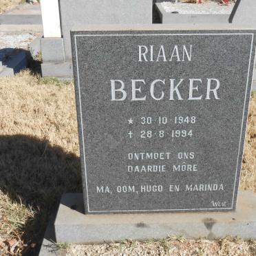 BECKER Riaan 1948-1994