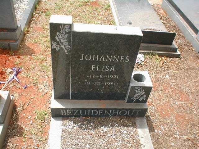 BEZUIDENHOUT Johannes Elisa 1921-1980