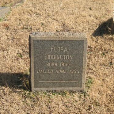 BIDDINGTON Flora 1857-1933