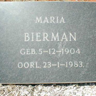 BIERMAN Maria 1904-1983