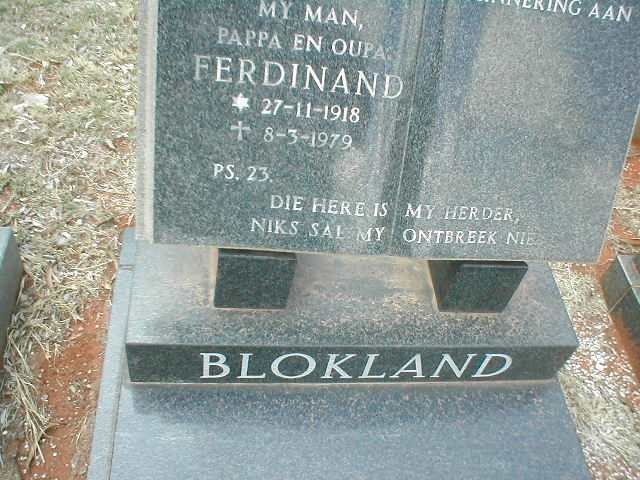 BLOKLAND Ferdinand 1918-1979