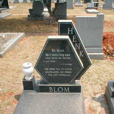 BLOM Henk 1966-1986