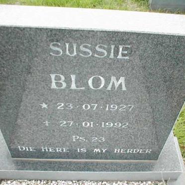 BLOM Sussie 1927-1992