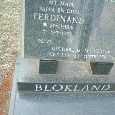 BLOKLAND Ferdinand 1918-1979