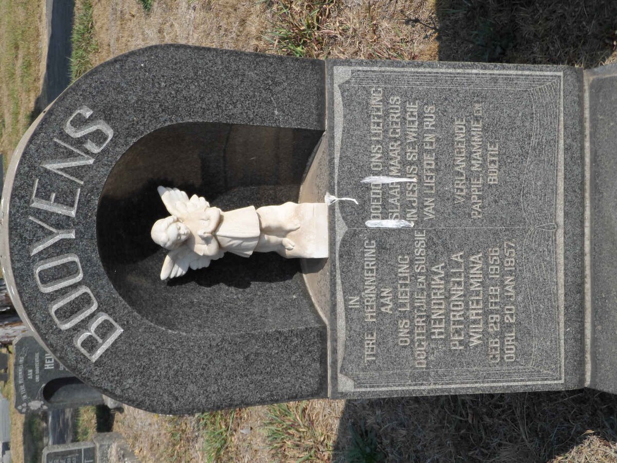 BOOYENS Hendrika Petronella Wilhelmina 1956-1957