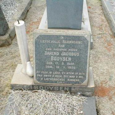 BOOYSEN Barend Jacobus 1903-1950
