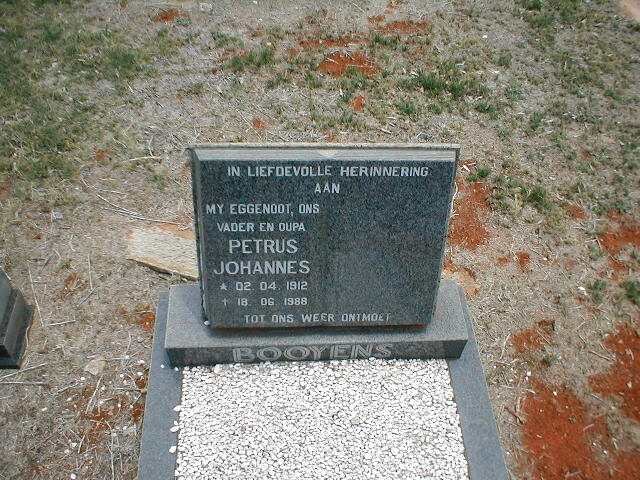 BOOYENS Petrus Johannes 1912-1988