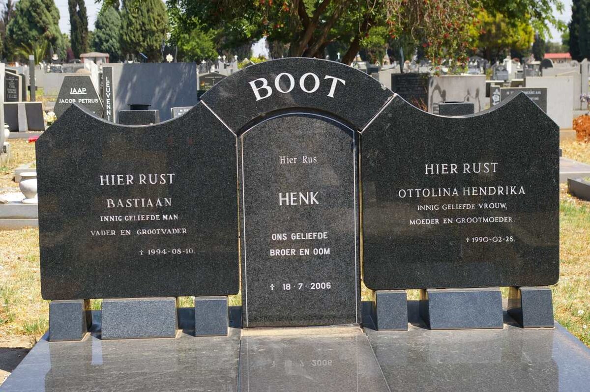 BOOT Bastiaan -1994 &amp; Ottolina Hendrika -1990 :: BOOT Henk -2006