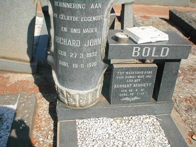 BOLD Richard John 1932-1970 :: BOLD Robbert Bennett 1961-1985