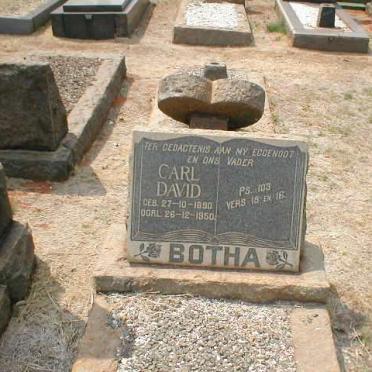 BOTHA Carl David 1890-1950