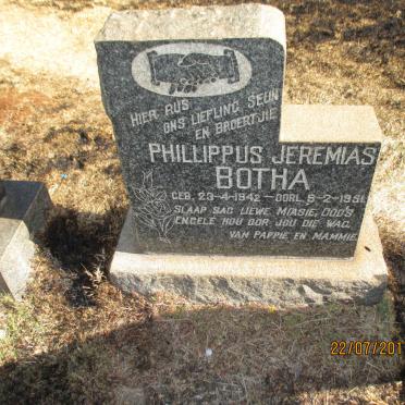 BOTHA Phillippus Jeremias 1942-1951