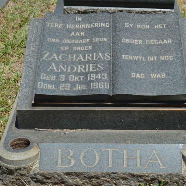BOTHA Zacharias Andries 1943-1960