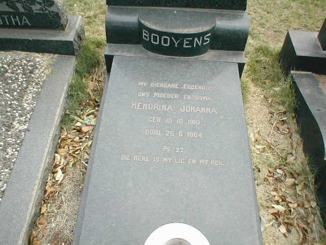 BOOYENS Hendrina Johanna 1910-1964