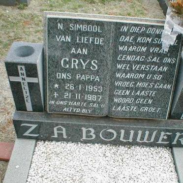 BOUWER Z.A. 1953-1987