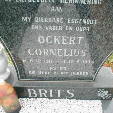 BRITS Ockert Cornelius 1911-1994