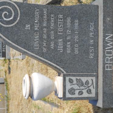 BROWN John Foster 1896-1966