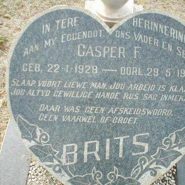 BRITS Casper F. 1928-1965