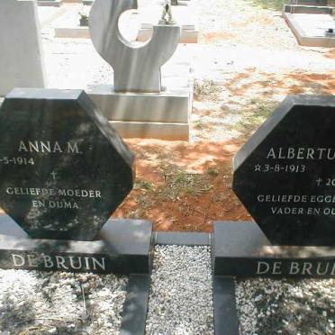 BRUIN Albertus S.A., de 1913-1986 &amp; Anna M. 1914-