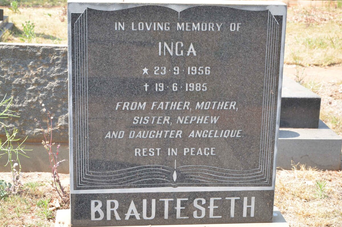 BRAUTESETH Inga 1956-1985