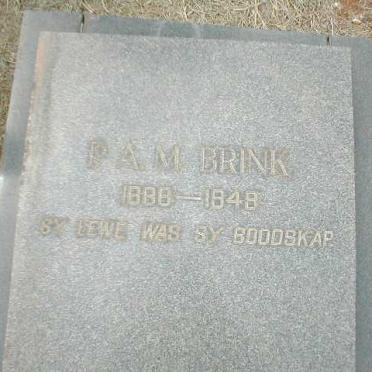 BRINK P.A.M. 1888-1949