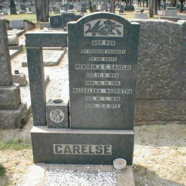 CARELSE Hendrik J.C. 1888-1951 &amp; Magdalena Margrietha 1896-1978