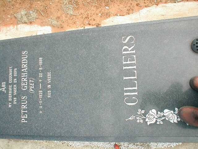 CILLIERS Petrus Gerhardus 1936-1998