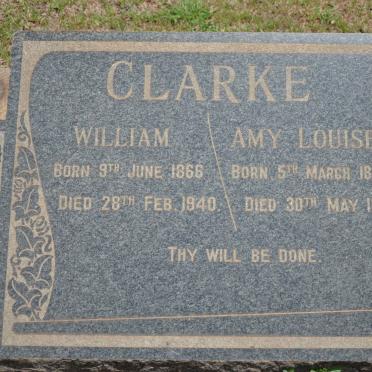 CLARKE William 1866-1940 &amp; Amy Louise 1874-1959
