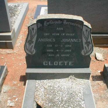 CLOETE Andries Johannes 1948-1969