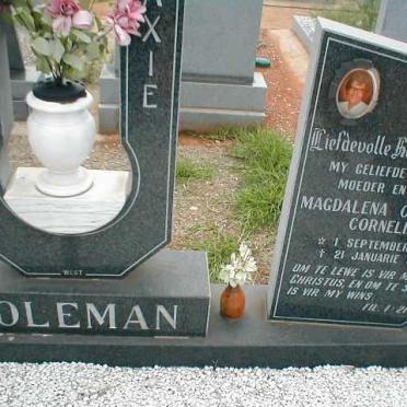 COLEMAN Magdalena Catharina Cornelia 1921-1992