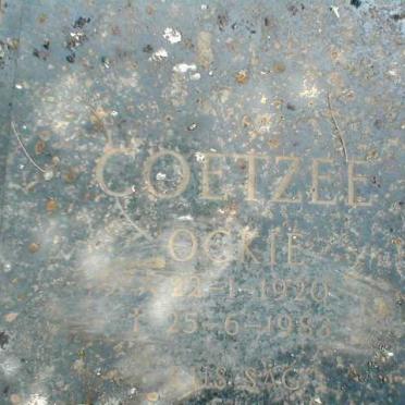 COETZEE Ockie 1920-1983
