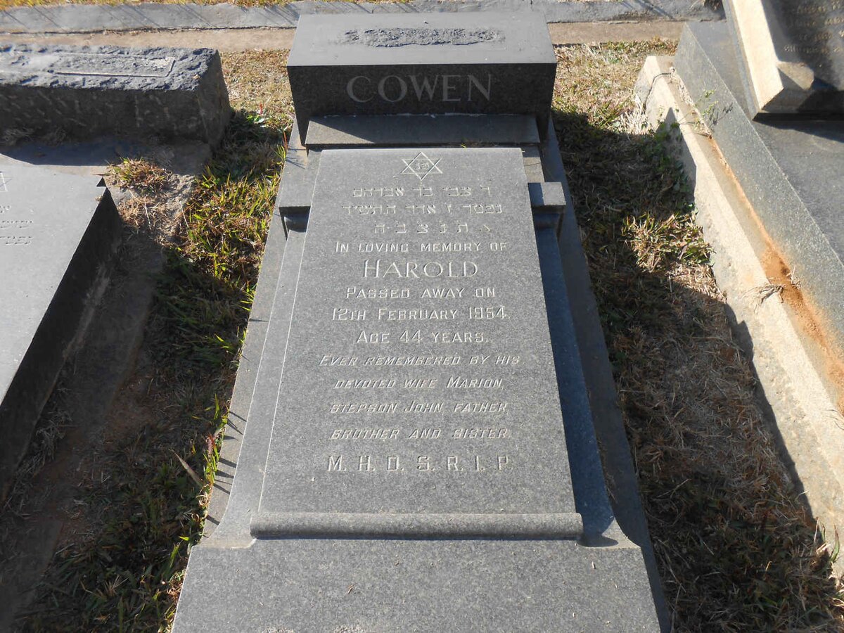 COWEN Harold -1954