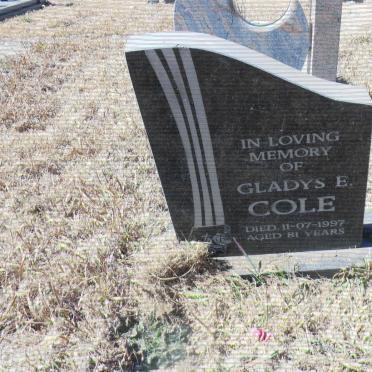 COLE Gladys E. -1997