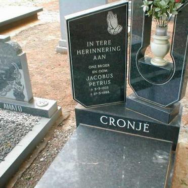 CRONJÉ Jacobus Petrus 1922-1998