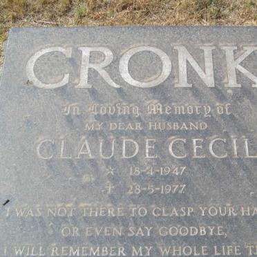 CRONK Claude Cecil 1947-1977