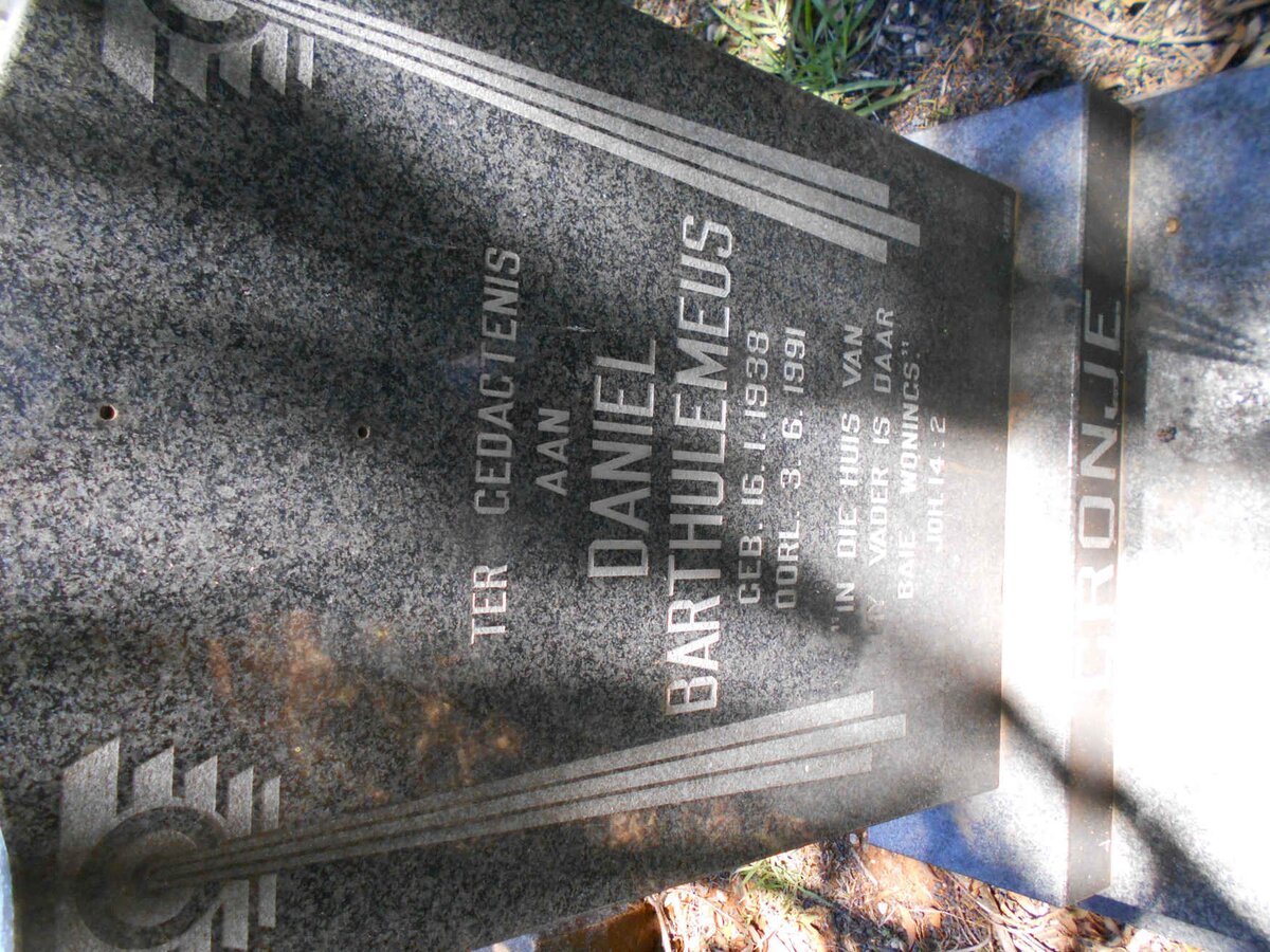 CRONJE Daniel Barthulemeus 1938-1991