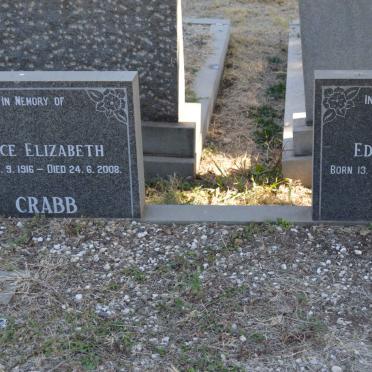 CRABB Edward Daniel 1912-1974 &amp; Alice Elizabeth 1916-2008