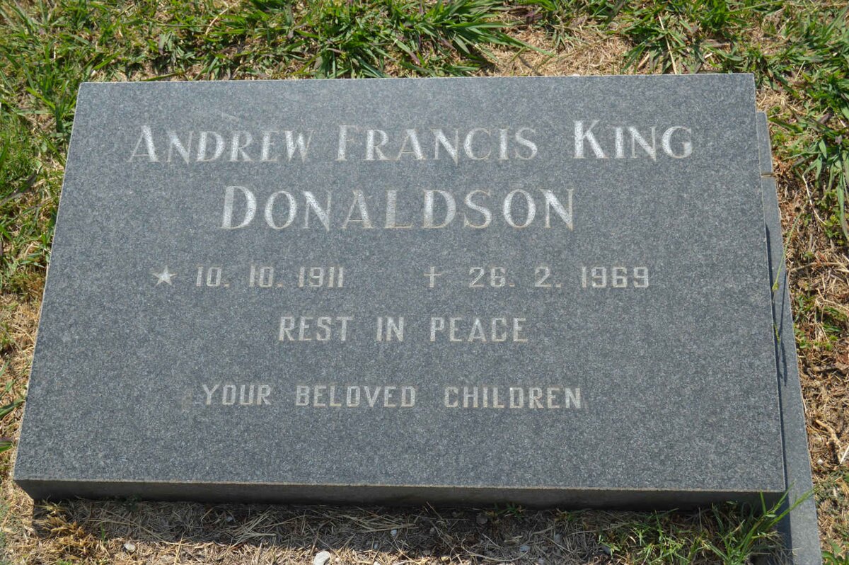 DONALDSON Andrew Francis King 1911-1969