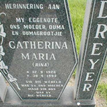 DREYER Catherina Maria 1926-1993