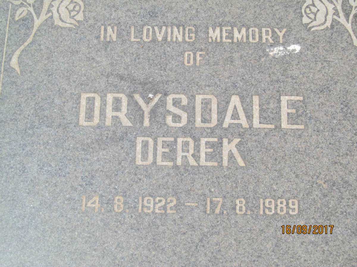 DRYSDALE Derek 1922-1989