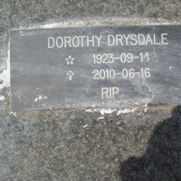 DRYSDALE Dorothy 1923-2010