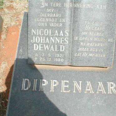 DIPPENAAR Nicolaas Johannes Dewald 1921-1980