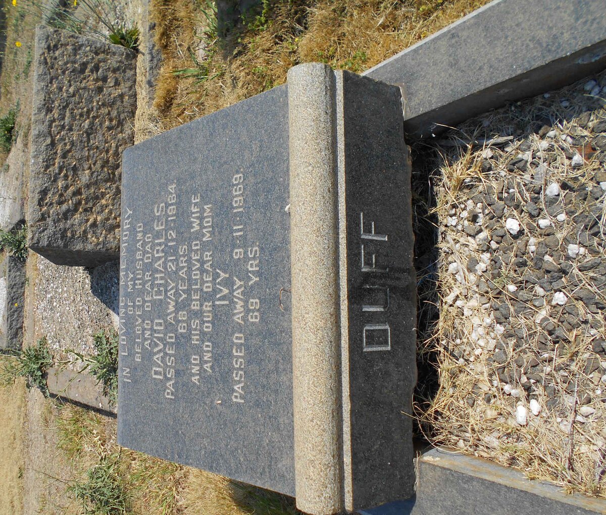 DUFF David Charles -1964 &amp; Ivy -1969