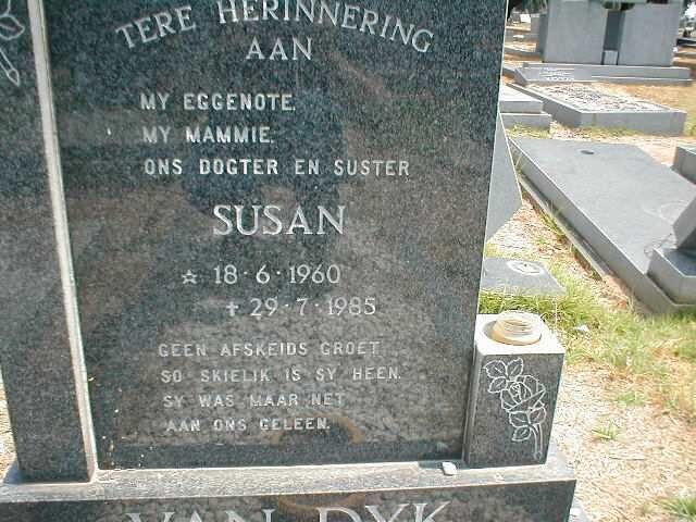 DYK Susan, van 1960-1985