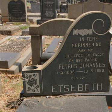 ETSEBETH Petrus Johannes 1896-1969